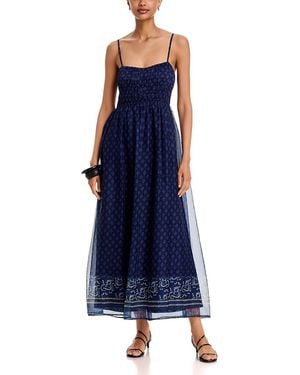 Aqua Boarder Maxi Dress - Blue