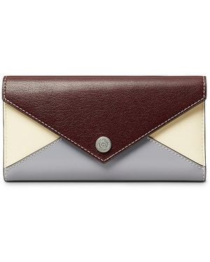 Tory Burch Colour Block Envelope Wallet - Brown