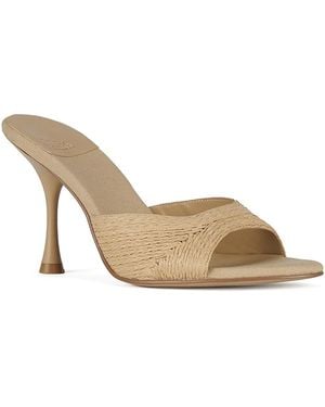 Jeffrey Campbell Raffia High Heel Mules - Metallic