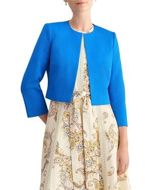 Hobbs Elize Cropped Jacket - Blue