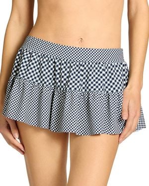 Robin Piccone Brigitte Skirt Swim Cover-Up - Blue