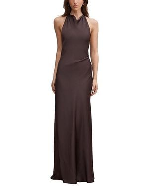 EVER NEW Drew Halter Neck Back Tie Maxi Dress - Purple