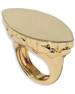 Alexis Brut Slice Cocktail Ring - Metallic