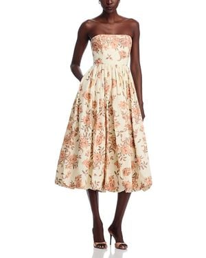 Cara Cara Anisha Linen Midi Dress - Natural
