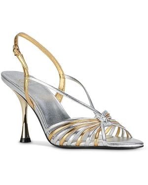 Jeffrey Campbell Galaxia Slingback Sandals - Metallic