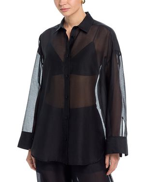 By Malene Birger Derris Soft Organza Shirt - Black