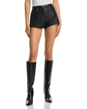 Blank NYC Faux Leather Hot Shorts - Black