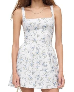 Reformation Everett Mini Linen Dress 0 in Pink | Lyst Reformation Everett Mini Linen Dress 0 in Pink | Lyst