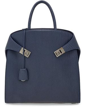 Ferragamo Hugavan Tote Bag - Blue