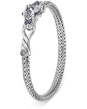 John Hardy Sterling Legends Naga Sapphire Dragon Link Bracelet - Blue