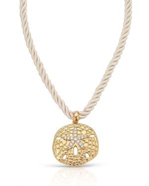 Ettika Sand Dollar Pendant Necklace, 32 - Metallic