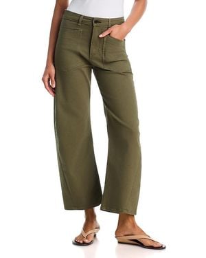 ASKK NY Twisted High Rise Barrel Leg Jeans - Green