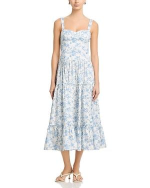 Wayf Melinda Midi Dress - Blue