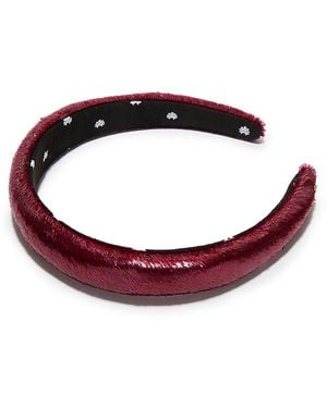 Lele Sadoughi Charlotte Liquid Velvet Headband - Red