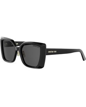 Dior Midnight Square Sunglasses, 55Mm - Gray