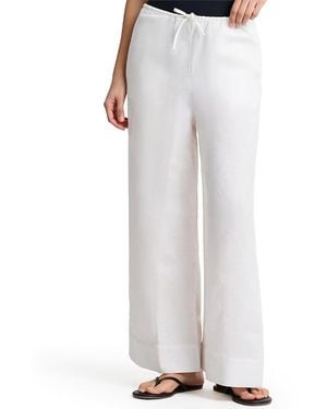 Onia Air Linen Wide Leg Drawstring Pant - White
