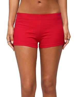 Edikted Briony Micro Shorts - Red