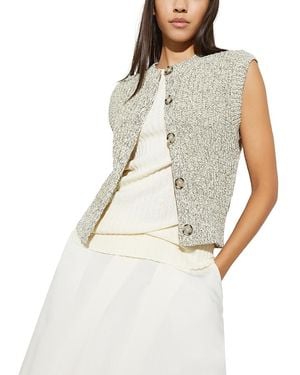 MAX&Co. Cotton Crewneck Sweater Vest - White