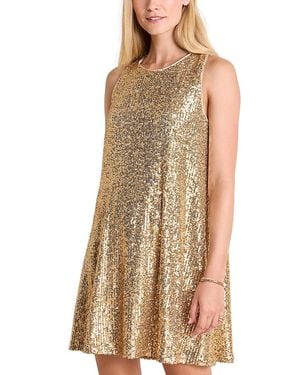 Vineyard Vines Kiki Sequin Swing Dress - Natural
