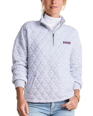 Vineyard Vines Quilted Quarter Zip Sweatshirt - Blue