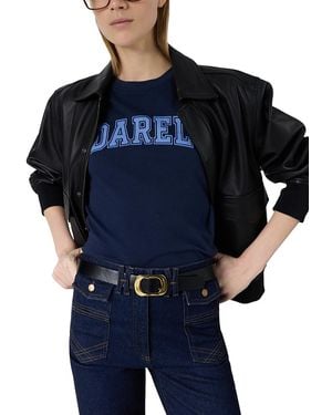 Gerard Darel Melly Varsity Tee - Blue