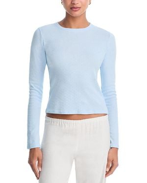 RVLT Pointelle Slim Top - Blue