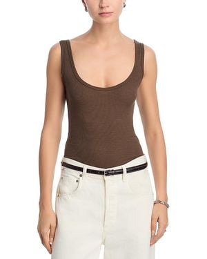 Cotton Citizen Verona Scoop Neck Tank Top - Black