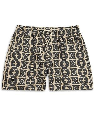 Oas Forge Hypnotise Tailored Fit 4.3 Swim Trunks - Black