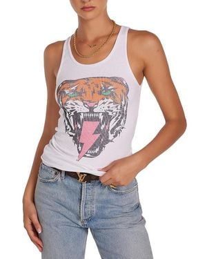 Lauren Moshi Esmerelda Lightning Tiger Tee - White