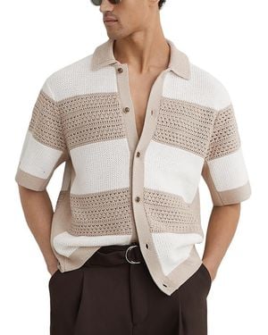 Reiss Striped Shirt - Natural