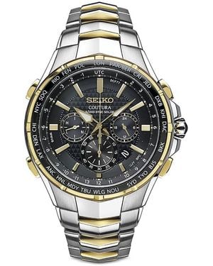 Seiko Seiko Coutura Solar Chronograph, 44.5Mm - Metallic