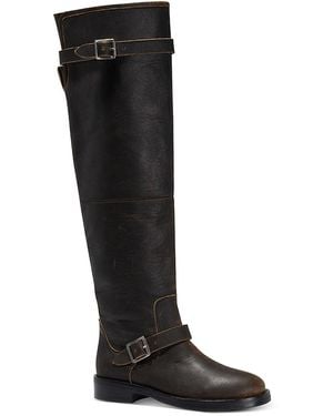 Jonathan Simkhai Noah Leather Buckled Boots - Black