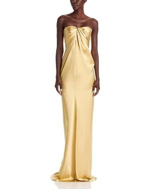 TOVE Zenaida Silk Strapless Gown - Natural