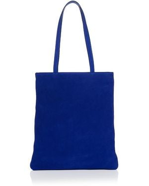 Aqua Suede Tote - Blue