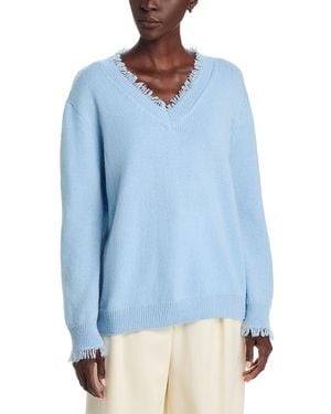 Kobi Halperin Dora Fringe Trim Sweater - Blue