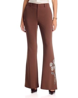 Cinq À Sept Jaxyn Gilded Peony Pants - Red