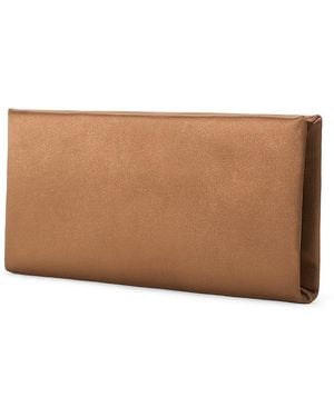 STAUD Muse Beaded Clutch - Brown