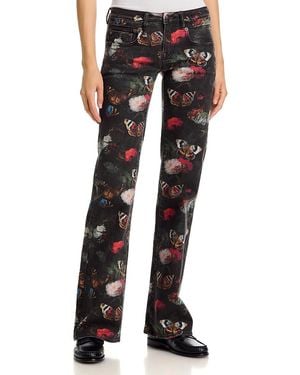 R13 Boy Low Rise Flare Jeans - Black