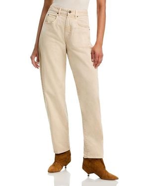 Isabel Marant Oriane High Rise Tapered Jeans - Natural