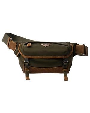 Prada Medium Re-Nylon And Suede Shoulder Bag for Men | Lyst