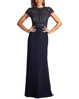 Tadashi Shoji Catrine Lace Bodice Gown - Blue