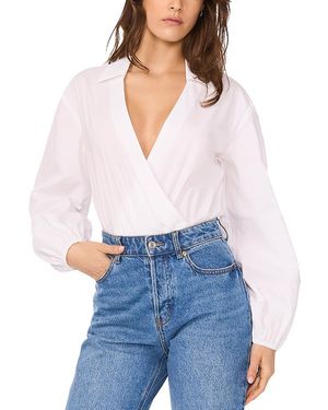 1.STATE Wrap Bodysuit - White