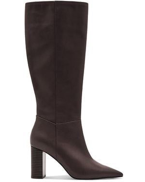 Reiss Bianca Leather Knee High Boots - Brown