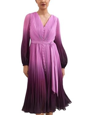 Phase Eight Petites Mira Ombre Dress - Purple