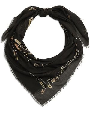 AllSaints Cora Square Scarf - Black