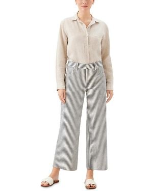 Karen Kane High Rise Cropped Straight Jeans - Gray