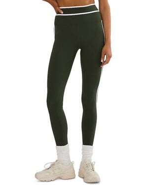 Beach Riot Solara Contrast Trim Leggings - Green