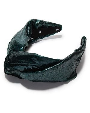 Lele Sadoughi Greta Liquid Velvet Headband - Black