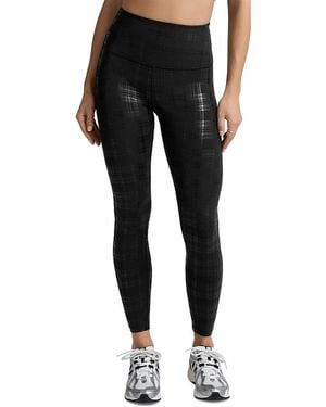 Beyond Yoga Plaid Shine 7/8 Leggings - Black
