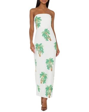 MILLY Clara Embellished Maxi Dress - Green